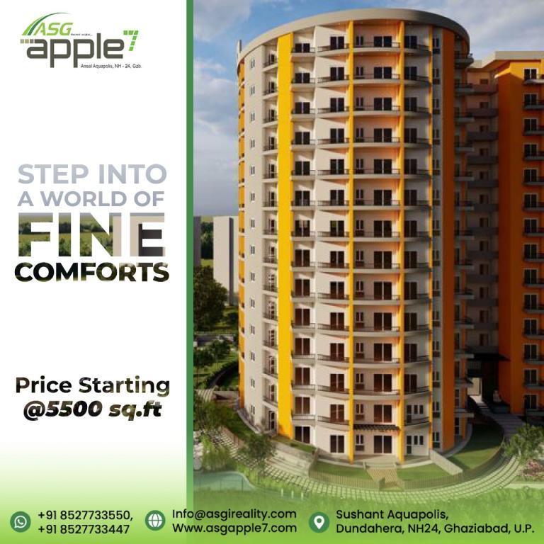 2 bhk flat in ASG Apple 7 Crossings Republik, Ghaziabad