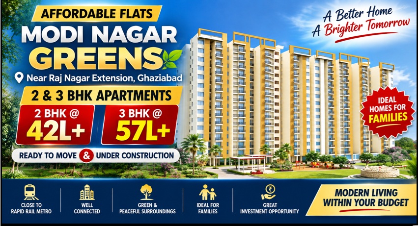 Modi Nagar Greens | Affordable 2 & 3 BHK Flats Near Ghaziabad