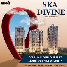4 bhk Flat in SKA Divine in Wave City NH 24 Ghaziabad